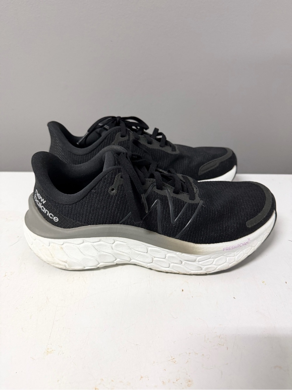 New Balance Women’s Black and White Fresh Foam Running Sneakers